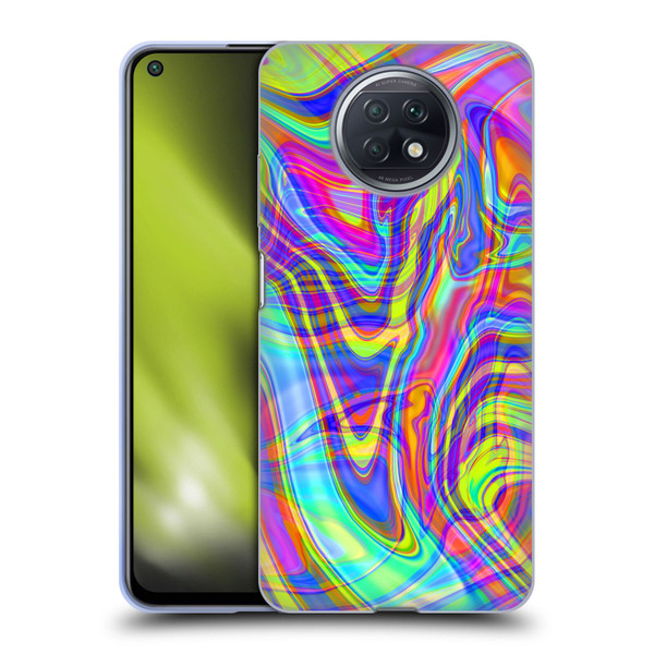 Suzan Lind Marble Illusion Rainbow Soft Gel Case for Xiaomi Redmi Note 9T 5G