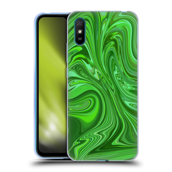 Suzan Lind Marble Emerald Green Soft Gel Case for Xiaomi Redmi 9A / Redmi 9AT