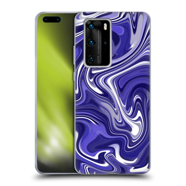 Suzan Lind Marble 2 Dark Violet Soft Gel Case for Huawei P40 Pro / P40 Pro Plus 5G