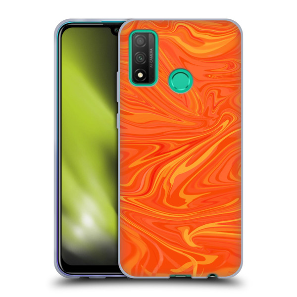 Suzan Lind Marble 2 Honey Orange Soft Gel Case for Huawei P Smart (2020)