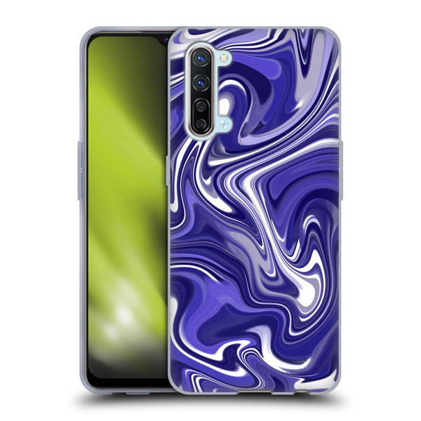 Suzan Lind Marble 2 Dark Violet Soft Gel Case for OPPO Find X2 Lite 5G