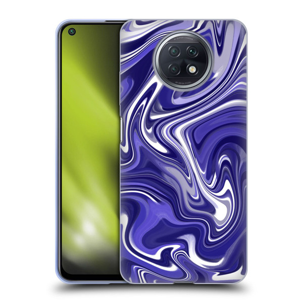 Suzan Lind Marble 2 Dark Violet Soft Gel Case for Xiaomi Redmi Note 9T 5G