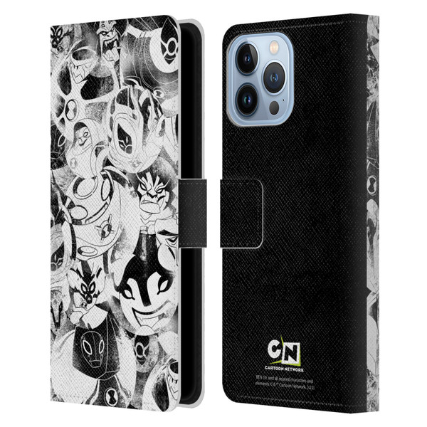 Ben 10: Ultimate Alien Graphics Ultimate Forms Leather Book Wallet Case Cover For Apple iPhone 13 Pro Max