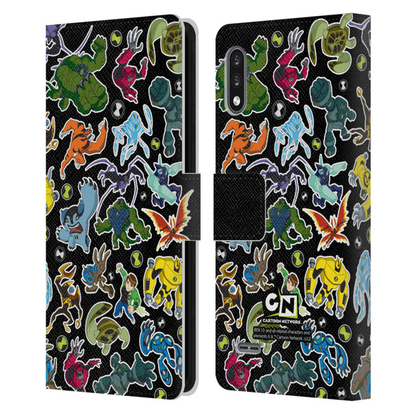 Ben 10: Ultimate Alien Graphics Alien Pattern Leather Book Wallet Case Cover For LG K22