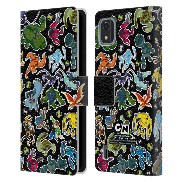 Ben 10: Ultimate Alien Graphics Alien Pattern Leather Book Wallet Case Cover For Nokia C2 2nd Edition