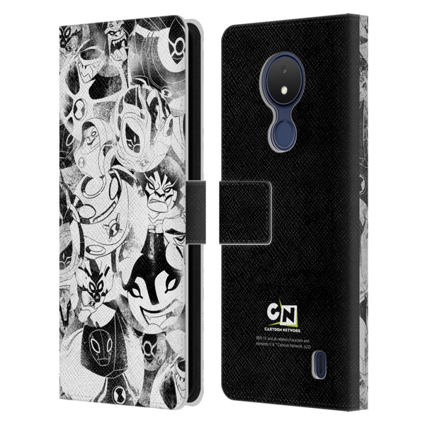 Ben 10: Ultimate Alien Graphics Ultimate Forms Leather Book Wallet Case Cover For Nokia C21