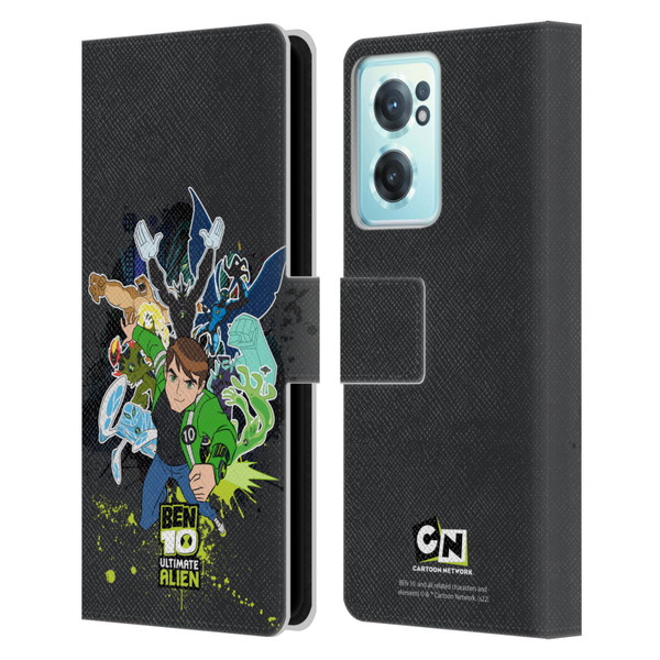 Ben 10: Ultimate Alien Graphics Character Art Leather Book Wallet Case Cover For OnePlus Nord CE 2 5G
