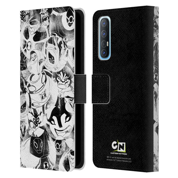 Ben 10: Ultimate Alien Graphics Ultimate Forms Leather Book Wallet Case Cover For OPPO Find X2 Neo 5G