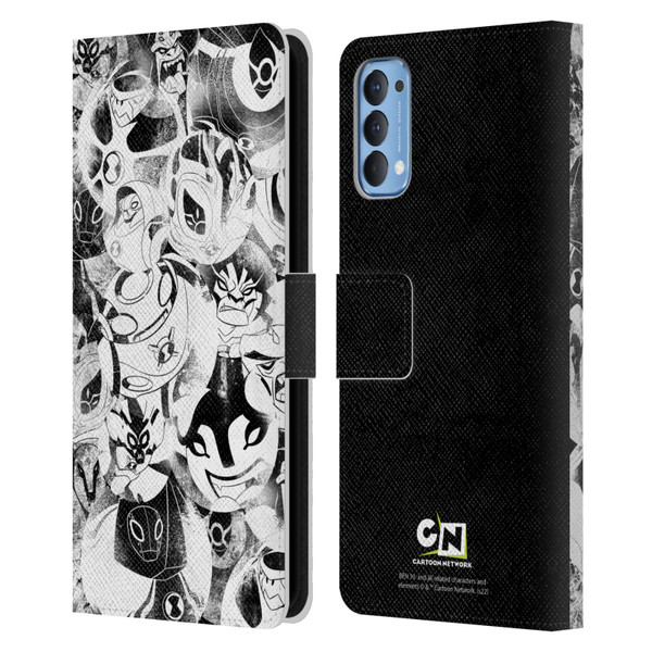 Ben 10: Ultimate Alien Graphics Ultimate Forms Leather Book Wallet Case Cover For OPPO Reno 4 5G