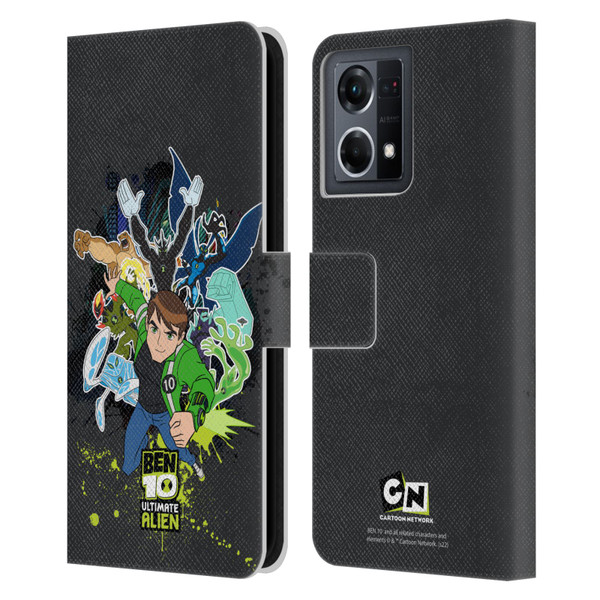 Ben 10: Ultimate Alien Graphics Character Art Leather Book Wallet Case Cover For OPPO Reno8 4G