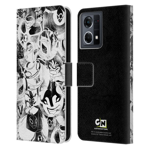 Ben 10: Ultimate Alien Graphics Ultimate Forms Leather Book Wallet Case Cover For OPPO Reno8 4G