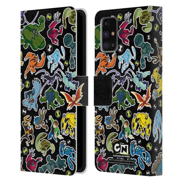 Ben 10: Ultimate Alien Graphics Alien Pattern Leather Book Wallet Case Cover For Samsung Galaxy M31s (2020)