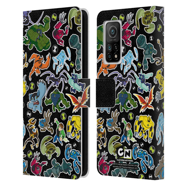 Ben 10: Ultimate Alien Graphics Alien Pattern Leather Book Wallet Case Cover For Xiaomi Mi 10T 5G