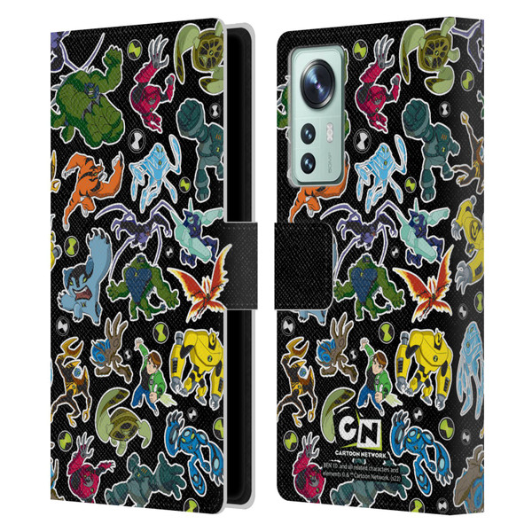 Ben 10: Ultimate Alien Graphics Alien Pattern Leather Book Wallet Case Cover For Xiaomi 12