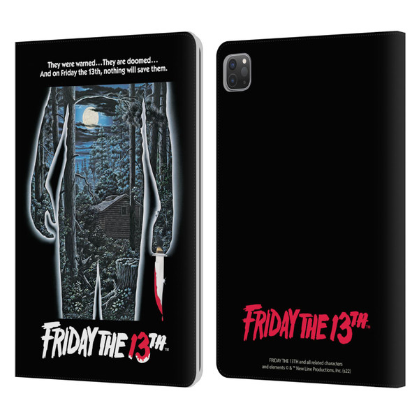 Friday the 13th 1980 Graphics Poster Leather Book Wallet Case Cover For Apple iPad Pro 11 2020 / 2021 / 2022