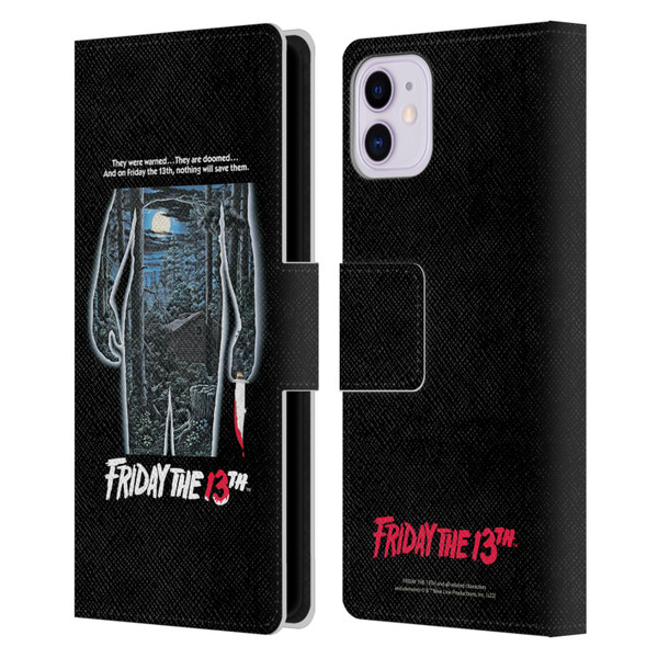 Friday the 13th 1980 Graphics Poster Leather Book Wallet Case Cover For Apple iPhone 11