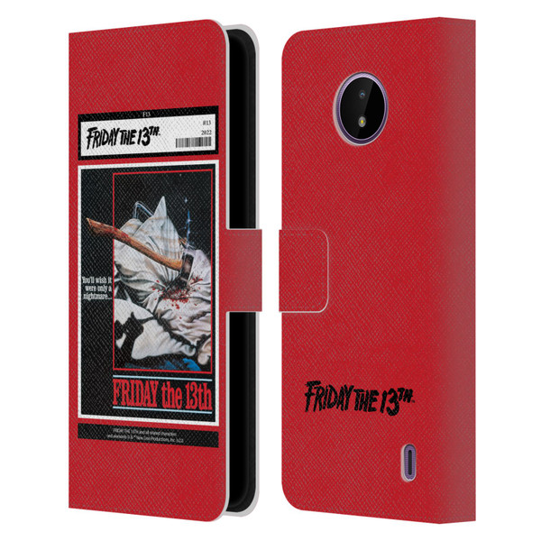 Friday the 13th 1980 Graphics Poster 2 Leather Book Wallet Case Cover For Nokia C10 / C20