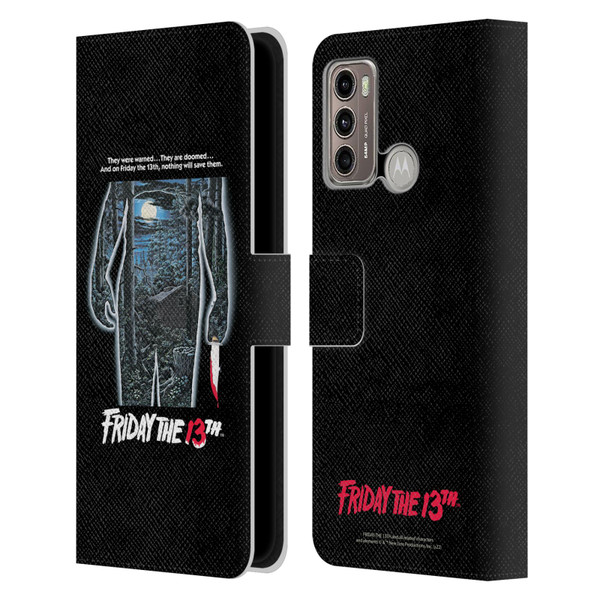 Friday the 13th 1980 Graphics Poster Leather Book Wallet Case Cover For Motorola Moto G60 / Moto G40 Fusion