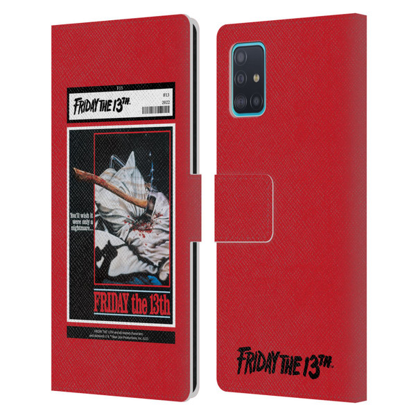 Friday the 13th 1980 Graphics Poster 2 Leather Book Wallet Case Cover For Samsung Galaxy A51 (2019)