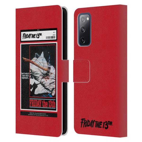 Friday the 13th 1980 Graphics Poster 2 Leather Book Wallet Case Cover For Samsung Galaxy S20 FE / 5G