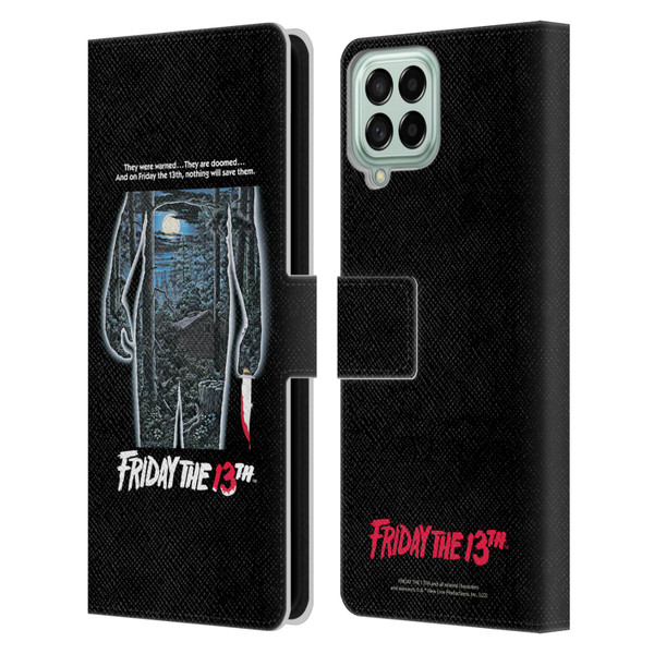 Friday the 13th 1980 Graphics Poster Leather Book Wallet Case Cover For Samsung Galaxy M53 (2022)