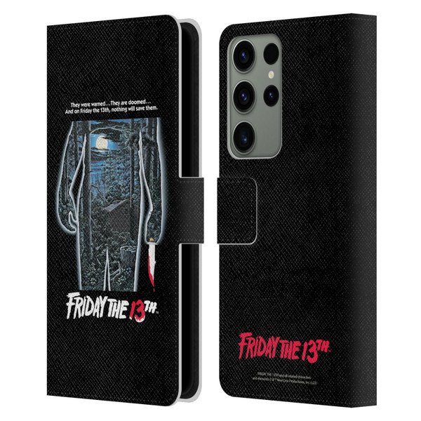 Friday the 13th 1980 Graphics Poster Leather Book Wallet Case Cover For Samsung Galaxy S23 Ultra 5G