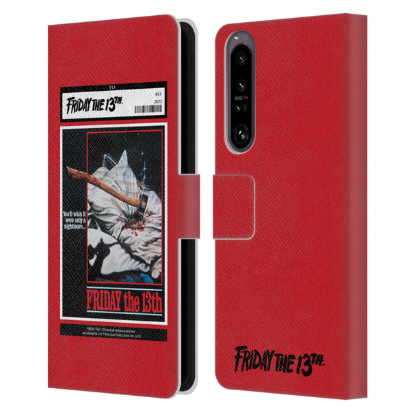 Friday the 13th 1980 Graphics Poster 2 Leather Book Wallet Case Cover For Sony Xperia 1 IV