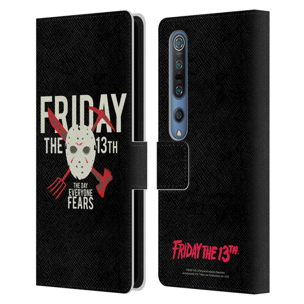 Friday the 13th 1980 Graphics The Day Everyone Fears Leather Book Wallet Case Cover For Xiaomi Mi 10 5G / Mi 10 Pro 5G