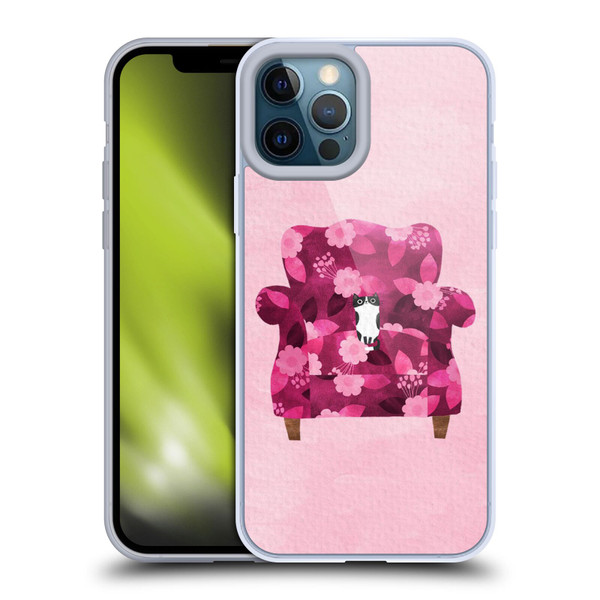 Planet Cat Arm Chair Raspberry Chair Cat Soft Gel Case for Apple iPhone 12 Pro Max