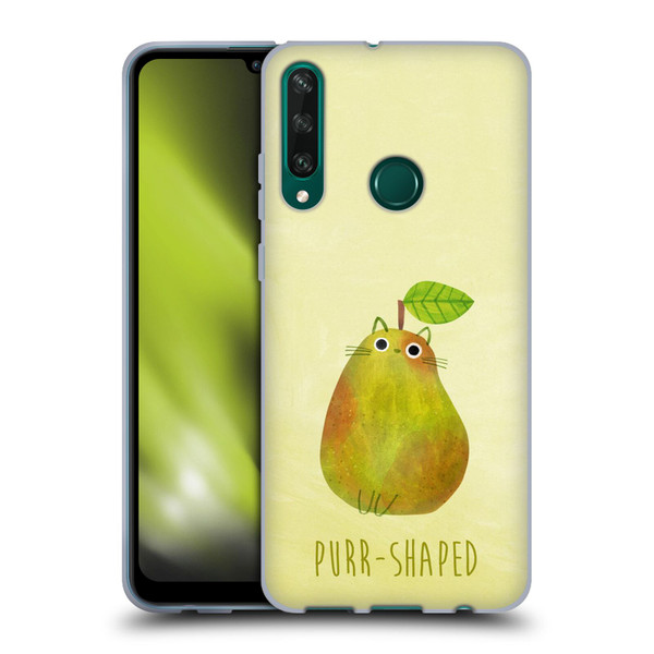 Planet Cat Puns Purr-shaped Soft Gel Case for Huawei Y6p