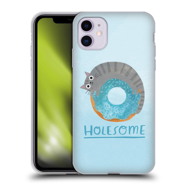 Planet Cat Puns Holesome Soft Gel Case for Apple iPhone 11