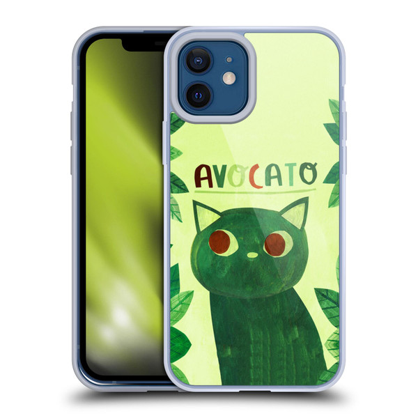 Planet Cat Puns Avocato Soft Gel Case for Apple iPhone 12 / iPhone 12 Pro