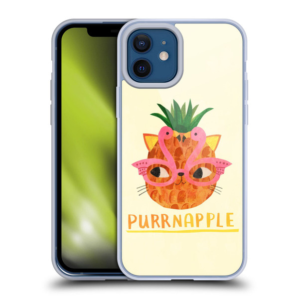 Planet Cat Puns Purrnapple Soft Gel Case for Apple iPhone 12 / iPhone 12 Pro