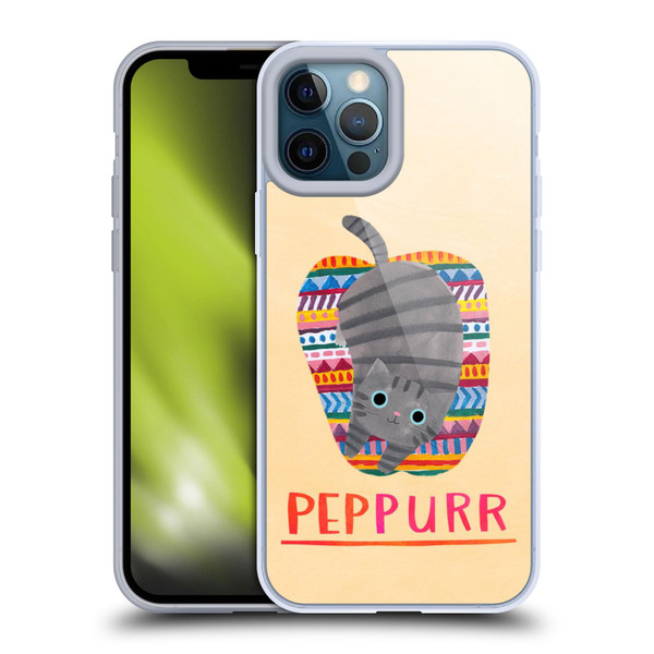 Planet Cat Puns Peppur Soft Gel Case for Apple iPhone 12 Pro Max