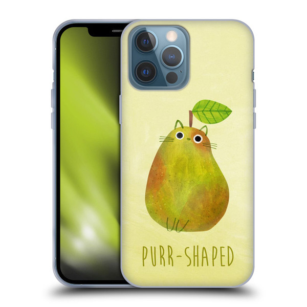 Planet Cat Puns Purr-shaped Soft Gel Case for Apple iPhone 13 Pro Max