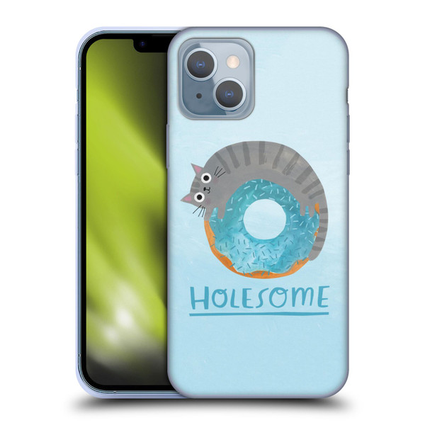 Planet Cat Puns Holesome Soft Gel Case for Apple iPhone 14