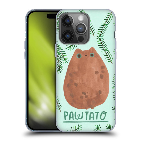 Planet Cat Puns Pawtato Soft Gel Case for Apple iPhone 14 Pro
