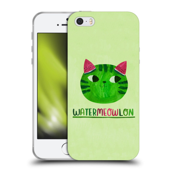 Planet Cat Puns Watermeowlon Soft Gel Case for Apple iPhone 5 / 5s / iPhone SE 2016