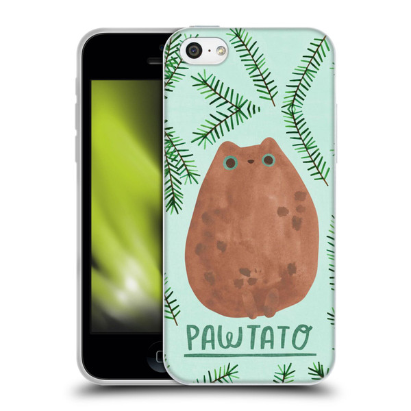 Planet Cat Puns Pawtato Soft Gel Case for Apple iPhone 5c