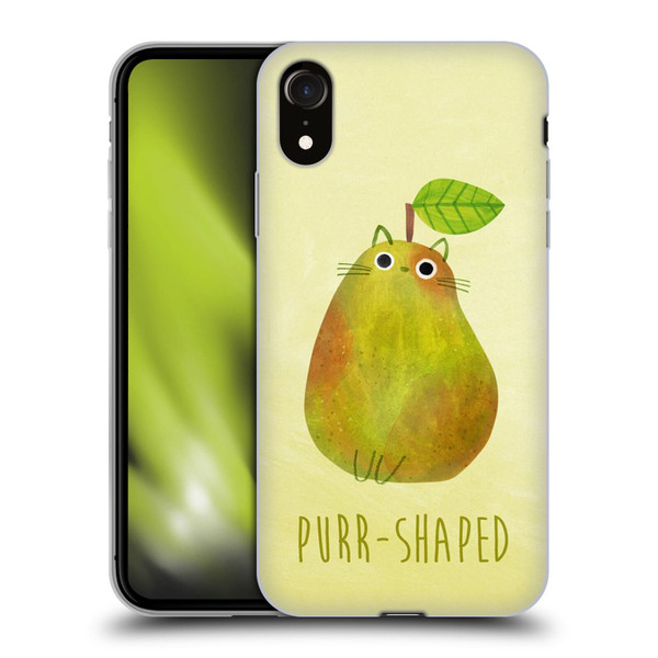 Planet Cat Puns Purr-shaped Soft Gel Case for Apple iPhone XR