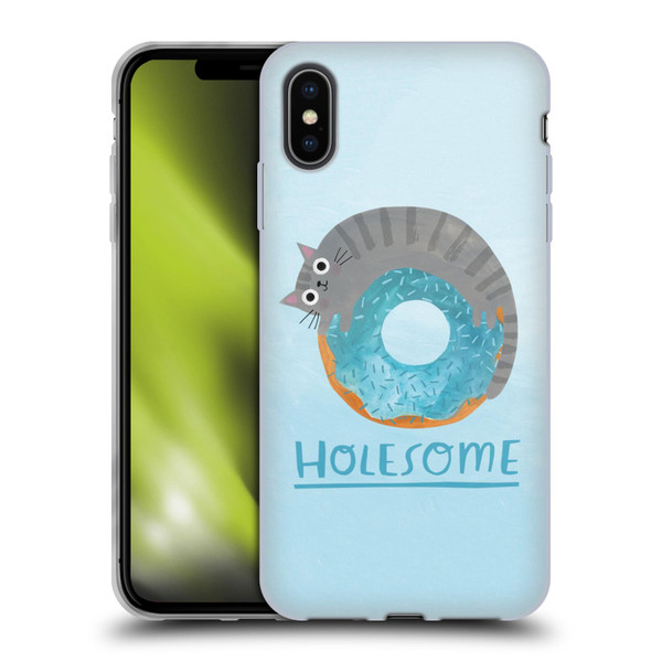 Planet Cat Puns Holesome Soft Gel Case for Apple iPhone XS Max