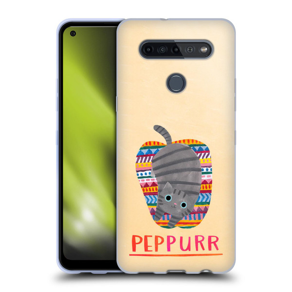 Planet Cat Puns Peppur Soft Gel Case for LG K51S