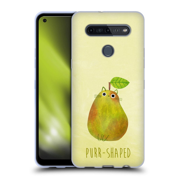 Planet Cat Puns Purr-shaped Soft Gel Case for LG K51S