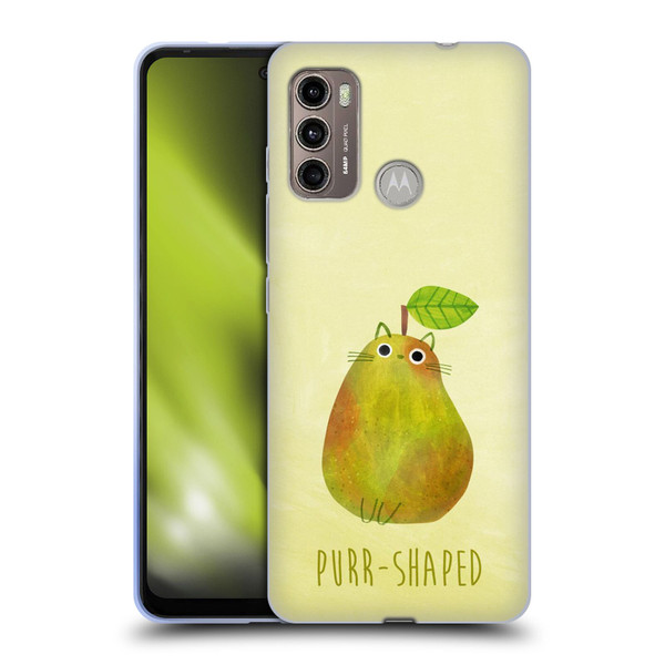 Planet Cat Puns Purr-shaped Soft Gel Case for Motorola Moto G60 / Moto G40 Fusion
