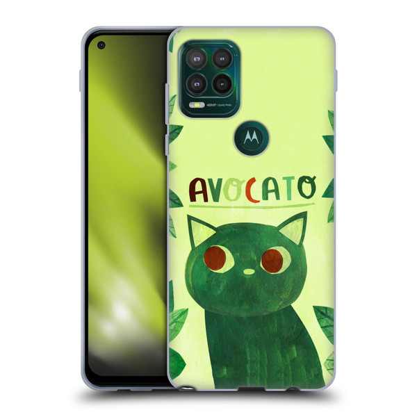 Planet Cat Puns Avocato Soft Gel Case for Motorola Moto G Stylus 5G 2021