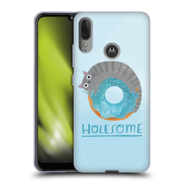 Planet Cat Puns Holesome Soft Gel Case for Motorola Moto E6 Plus