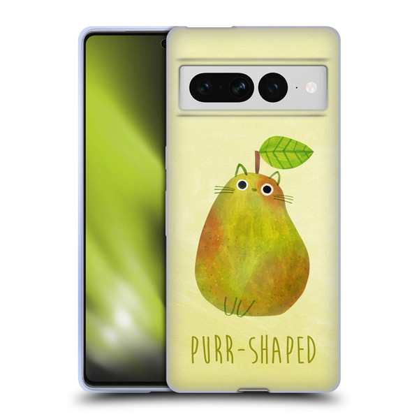Planet Cat Puns Purr-shaped Soft Gel Case for Google Pixel 7 Pro