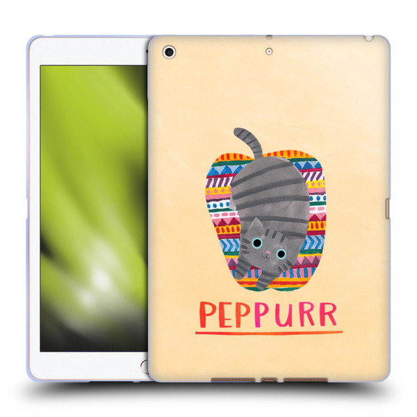 Planet Cat Puns Peppur Soft Gel Case for Apple iPad 10.2 2019/2020/2021
