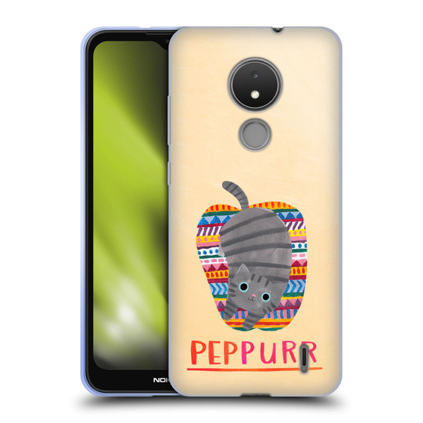 Planet Cat Puns Peppur Soft Gel Case for Nokia C21