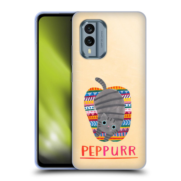 Planet Cat Puns Peppur Soft Gel Case for Nokia X30